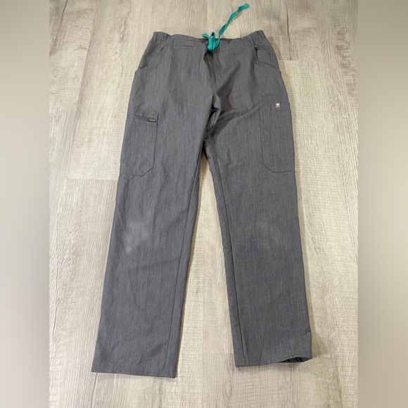 Figs Pants - Gray Fig Scrub Pants Size Small
